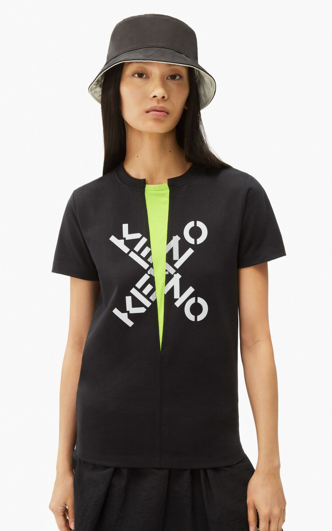 Camisetas Kenzo Big X Sport Mujer Negras - SKU.0616100